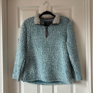 AQUA TRUE GRIT YOUTH FROSTY TIP 1/4 ZIP PULLOVER